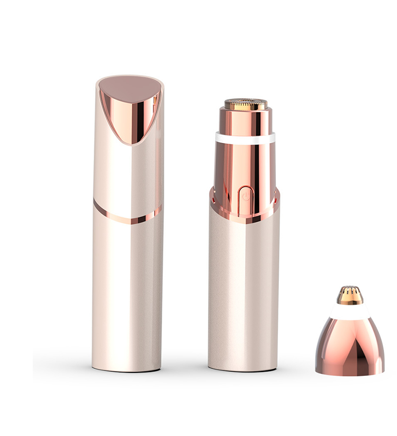 2 IN1 Nuovo rash di rossetto, trimmer per sopracciglia multifunzionale, strumento di rasatura privata femmina, dispositivo di depilazione elettrica USB